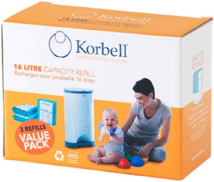 Korbell Nappy Bin Refills Standard Triple