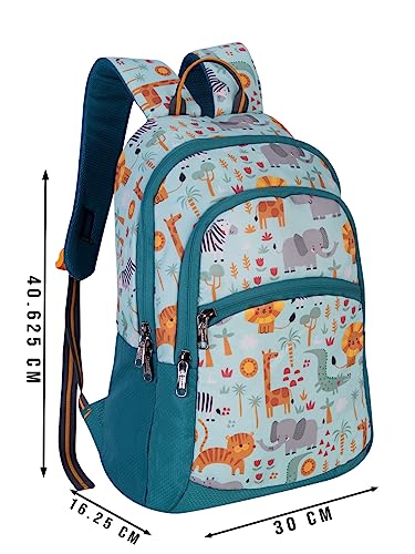 Image of COSMUS KIDO ANIMO Printed School Bag 20L - 16 inches Kids Polyester Backpack ideal for Boys and Girls of Age Group 2-5 yrs | Small Students Daypacks