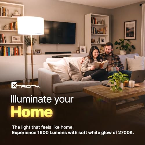 Image of Xtricity Compact Fluorescent Light Bulbs T2 Spiral, E26 Base (2 Pack) | 23W (100W Equivalent), 2700k Soft White, 1600 Lumens, CFL, 120V - UL Listed