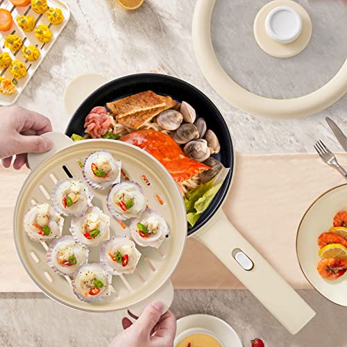 image for Dezin Hot Pot Electric, 2L Non-Stick Sauté Pan, Rapid Noodles Cooker,
