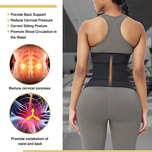 Feelingirl 5Xl Waist Trainer For Women Plus Size Latex Underbust Waist Cincher Postpartum Girdle #TOP3
