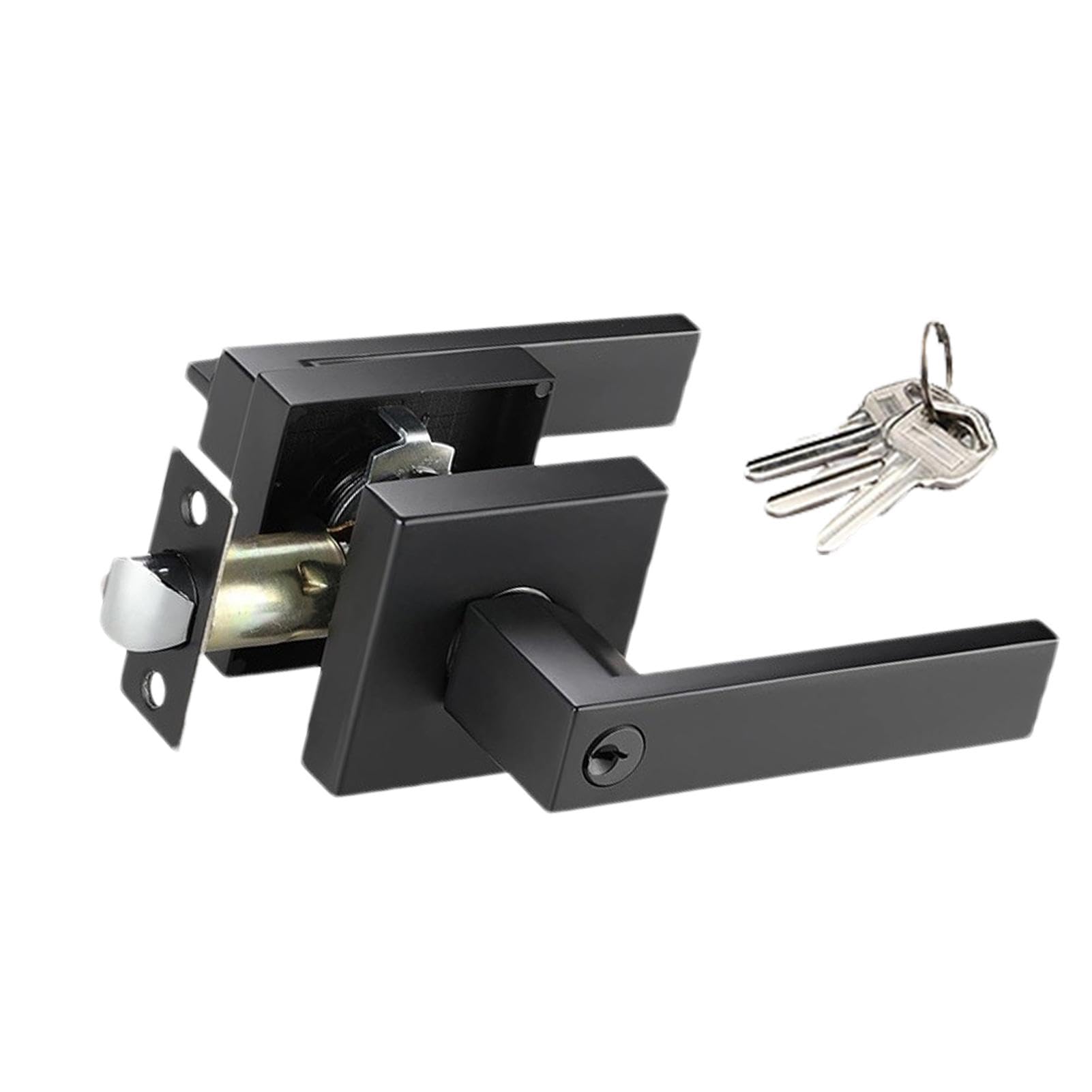 Boutons de porte intérieure avec serrure pour chambre et bureau