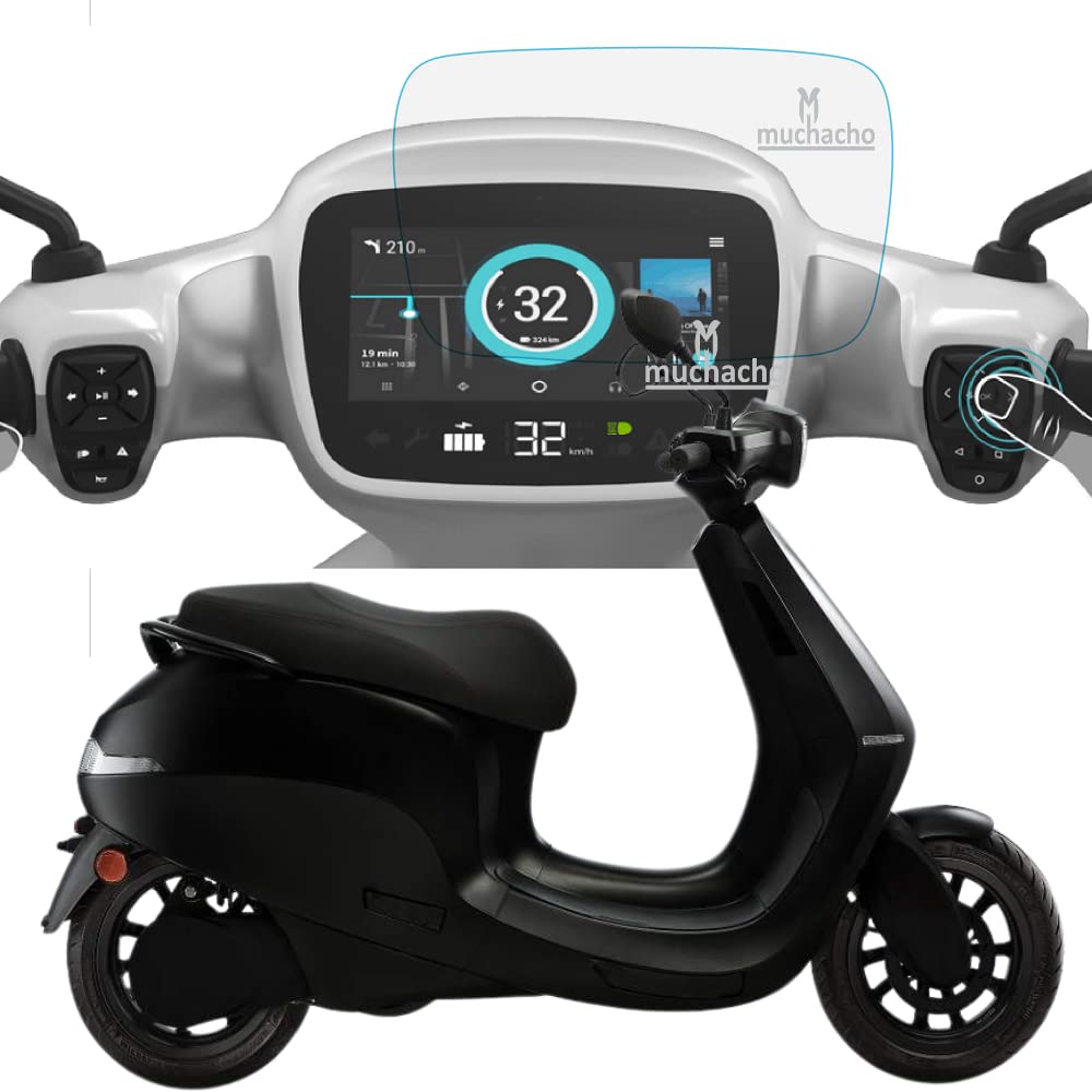 MUCHACHO, STEP UP YOUR MAJESTY, M LOGO Tempered Glass Protector Fiber Full Screen Guard For Electric Scooter Ola S1/S1 Pro/Ola S1 Air Gen 2-(Tougher Than 9H) With Easy Installation Kit,Clear (B09TWM3K5V) Amazon Price History, Amazon Price Tracker