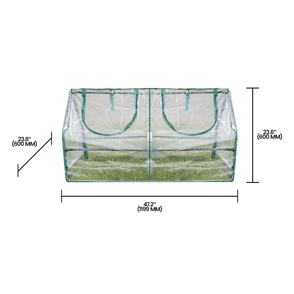 Amazon.com : Zenport SH3212A Garden Cold Frame Greenhouse Cloche