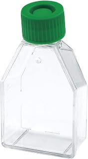 Celltreat 229320 Tissue Culture Treated Flask, Plug Seal Cap, Sterile, 25mL Capacity, 12.5cm2 Size (Case of 200)