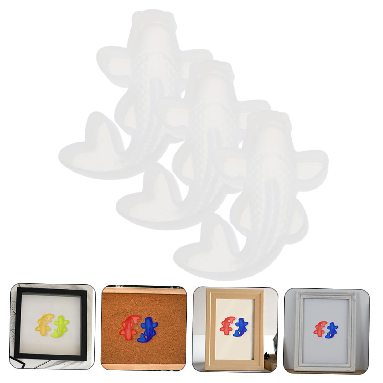 Gadpiparty Molde De Silicona Para Decoración De Pasteles Forma De Para Jabón Para Manualidades Diy 3 Piezas X 4