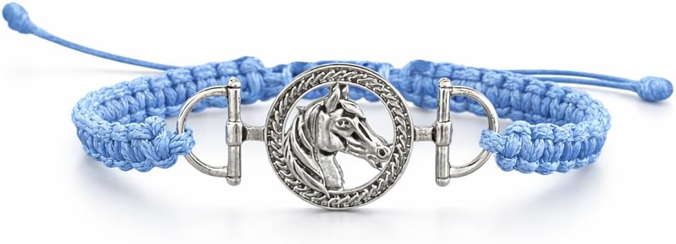 Horse Bracelet Horse Bit Bracelet for Women – Adjustable Horseshoe & Bit Charm Bracelet, Equestrian Jewelry, Perfect Gifts for Horse Lovers, Party Favors