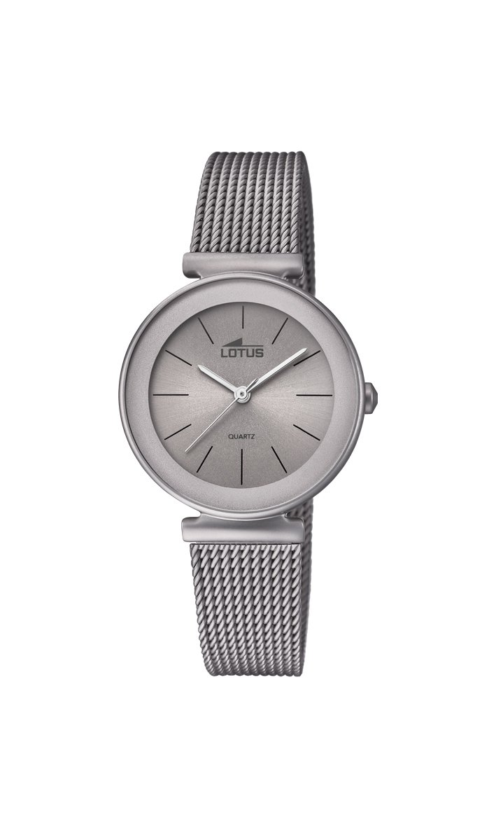 Montre Lotus Pour Femme – Élégante Et Classique, Boîtier Acier Inoxydable Gris, Bracelet Milanaise – Parfaite Pour Un Look Tendance Au Quotidien