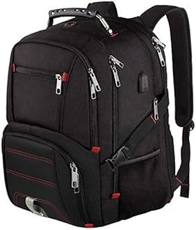 LTINVECK Travel Laptop Backpack,Extra Large Backpack for Men with USB Charging Port,Big 17 Inch Computer bag Tech Backpack