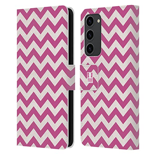 Étui portefeuille Galaxy S23+ Rose Zigzag pour simplifier vos sorties en ville