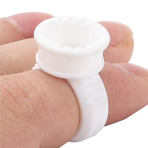 Miniatura 6 de Soporte para pegamento de pestañas postizas, tira de anillo en forma de U, herramienta de maquillaje para extensiones de pestañas, 01 copa de anillo