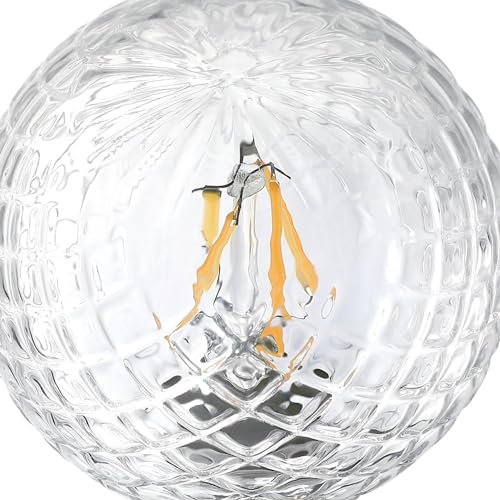 Image of Westinghouse 5268000 5.5 Watt (40 Watt Equivalent) Cut Glass G25 Dimmable Clear Filament LED Light Bulb, Medium Base