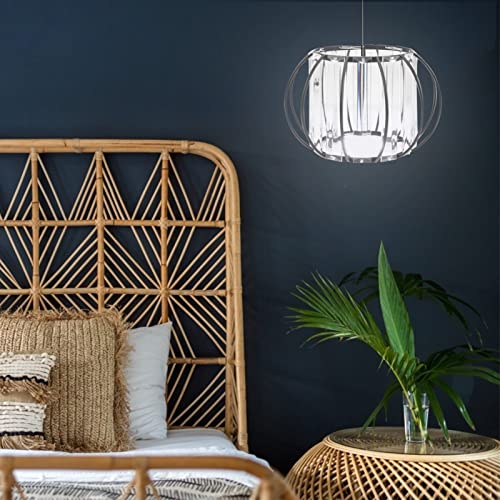 Image of Uonlytech 2pcs Glass Lampshade Lamp Shade Replacement Bedside Lamp s E27 Glass s Lantern Decorative Lanterns Light s Protection E14 Iron Cage
