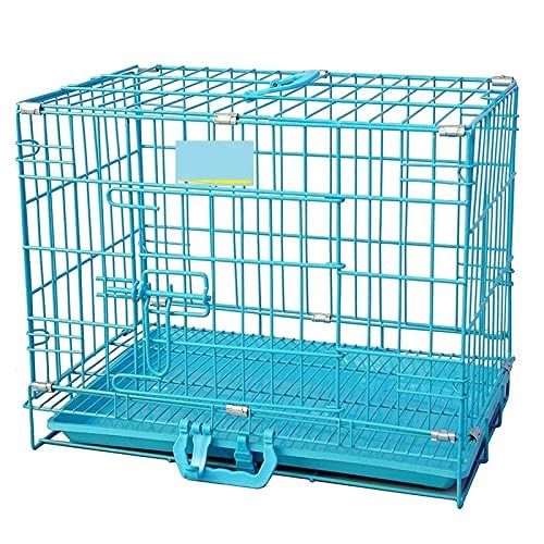 Image of Dog Trust Dog cage Double Door with Removable Tray cage for Large Size Dogs (30 inch Blue cage)