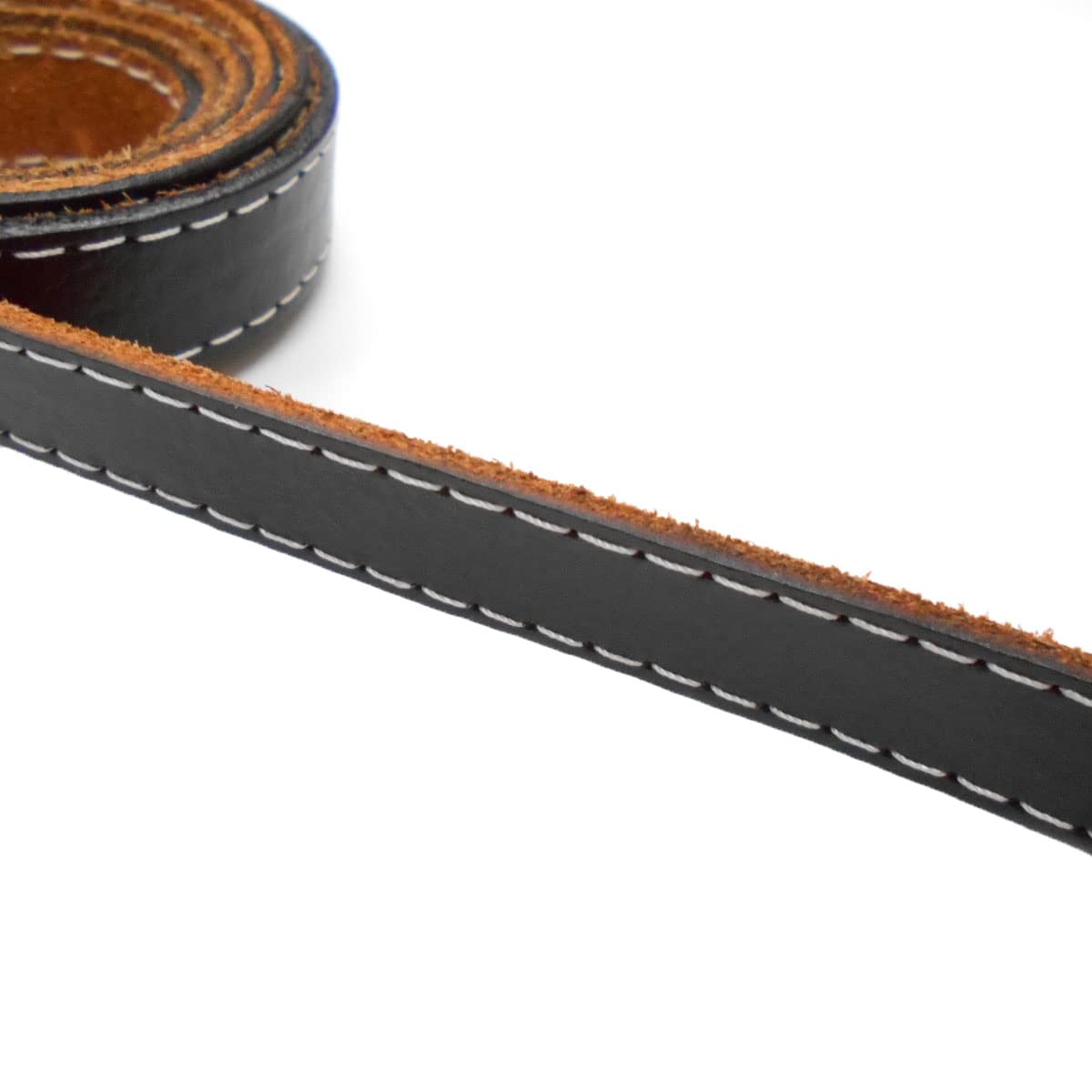 Amazon.co.jp: レザークラフト 革テープ 革レース 【ステッチ付】 15mm 