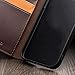 ADAARA Wallet Case for iPhone SE 2022/SE 2020/8/7, Genuine Cowhide Leather Case 3 Card Slots and Kickstand Folio Flip Cover for iPhone 7/8/SE2/SE 3 (Color : Preto)