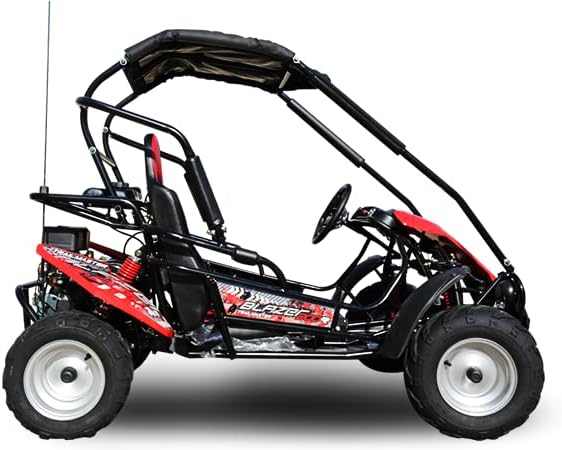 Front view of the Trailmaster Blazer 200R Go Kart