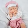 Girls 30 cm Full Silicone Baby Doll Realistic Baby Doll Reborn Newborn Non-Vinyl Sleeping Position with Gift Box