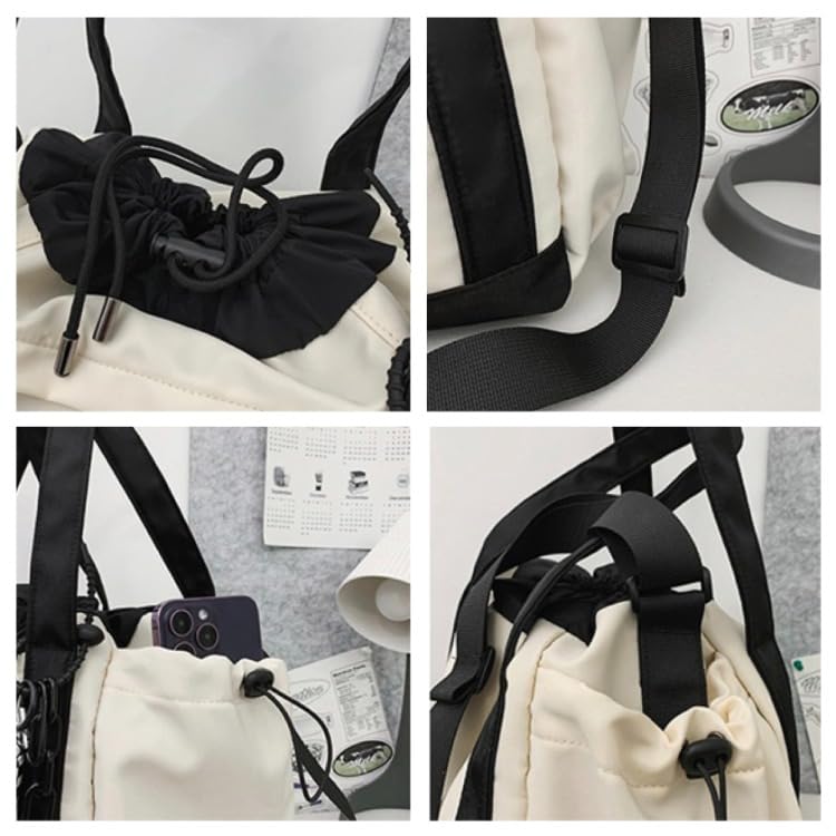 Bolso cruzado Y2K estilo grunge con colgante de estrella miniatura 4