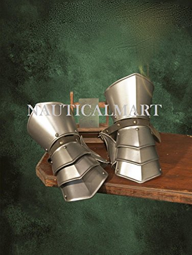 Metal Armor for LARP Militia arms for Men - Handmade