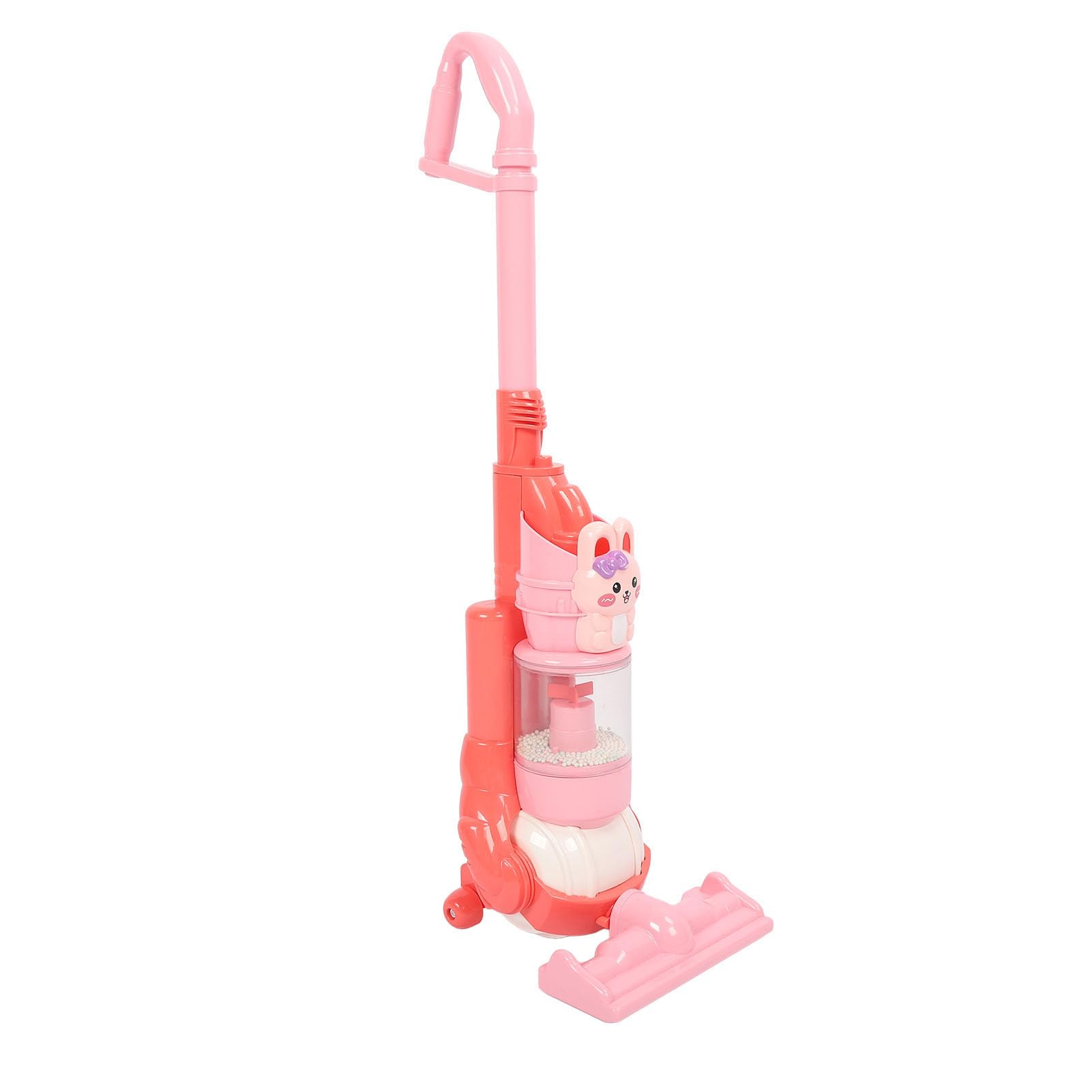 Aspirateur électrique Jouet pour Tout-Petits, Chargeur USB, Dessin animé, Enfants Jouant au Nettoyeur de Poussière (Lapin)