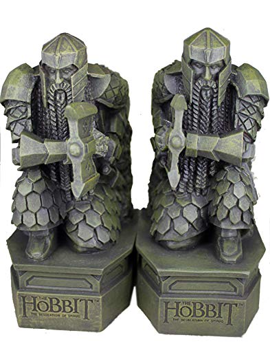 Hobbit Bookends, El Señor de los Anillos Escultura Hobbit Smaug Estatua Libro...