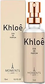 Perfume Feminino Khloê Parfum 15ml Moments Paris Excelente Fragrância Floral Oriental