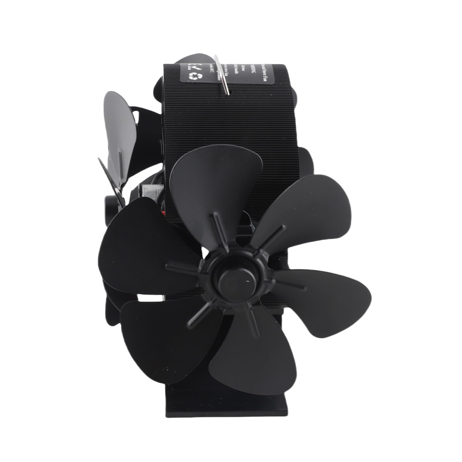 SIXRUN Ventilatore per Stufa a Legna, 18 Pale, Ventilatore Domestico Che Soffia a 270 Gradi, Risparmio Energetico, Ecologico