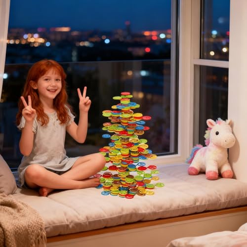 Juego de bloques de balance Stack-a-Rainbow-Tree, el regalo educativo ideal 7