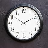 About Time 57cm Perfect Time Large Black Outdoor Clock