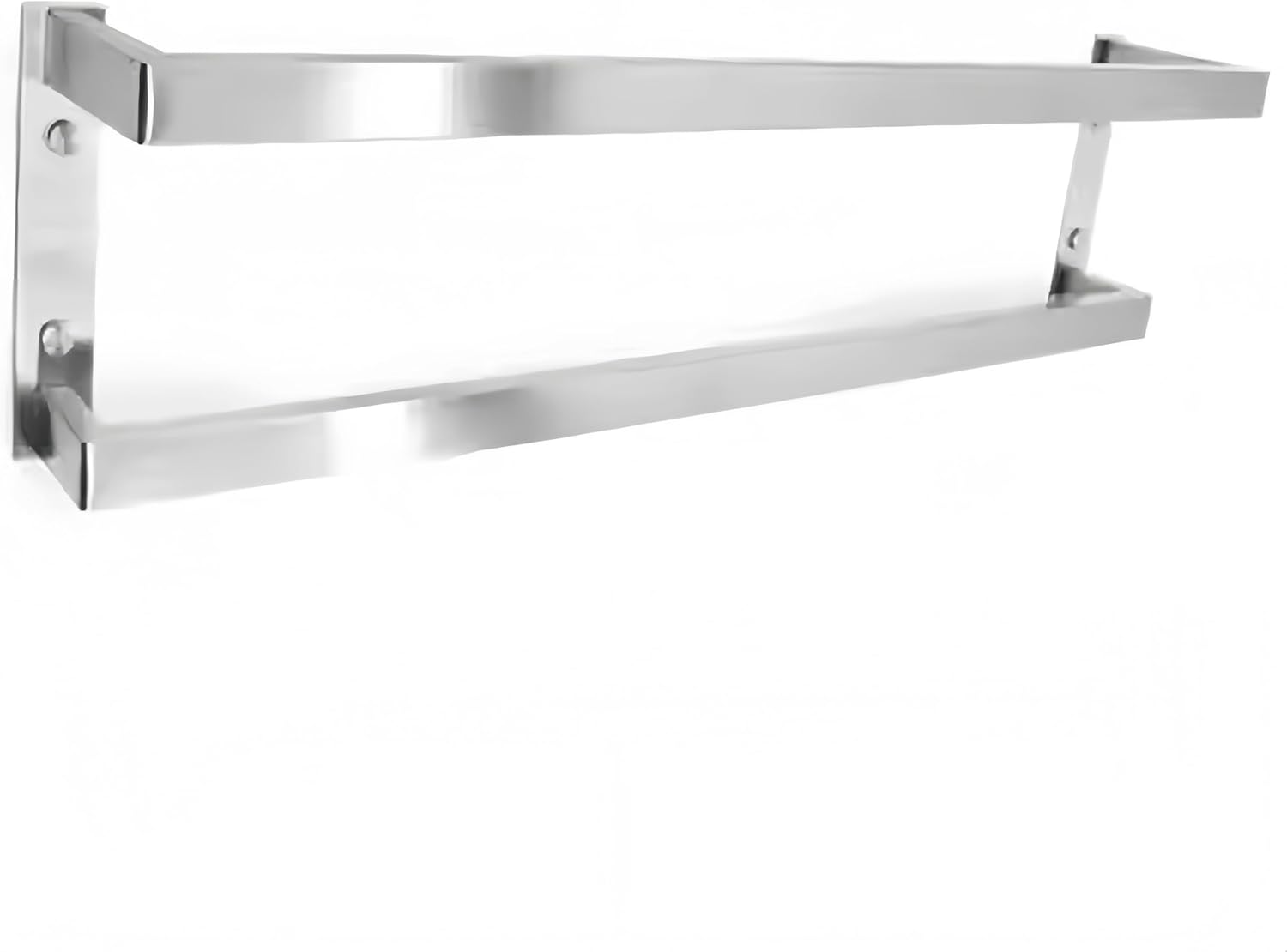 SEIDO 36 Inch Double Towel Bar for Bathroom, Rustproof 304 Stainless Steel Towel Racks for Bathroom Wall Mounted, Heavy Duty 2-Tier Square Ladder Towel Rods Rails for Kitchen/Laundry (Brushed Nickel)