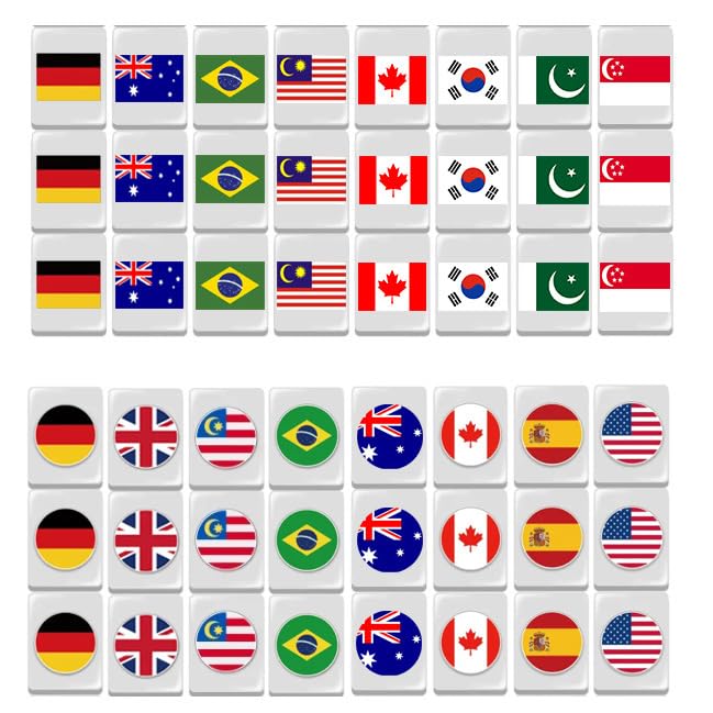 XUBX White Engraved Mini Majong Set, 48 Tiles Mahjong Set Portable Chinese Toy, Portable Family Mahjong Game Set Leisure Time Or Travel, Mini-Mahjong-Set.