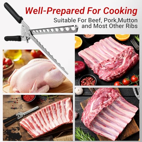 Herramienta para remover membrana de costillas de acero inoxidable miniatura 7