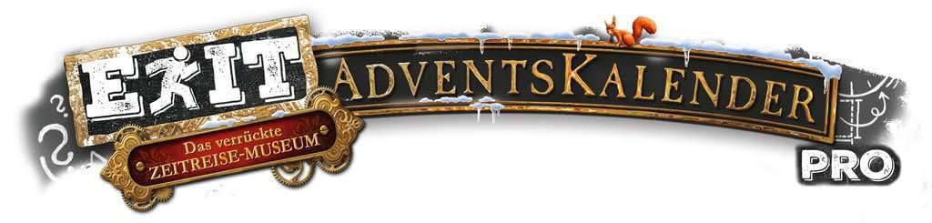 Ravensburger Exit 18958 - Calendario dell'Avvento pro – Il pazzo museo del viaggio nel tempo – 24 puzzle per appassionati di exit a partire dai 14 anni in su