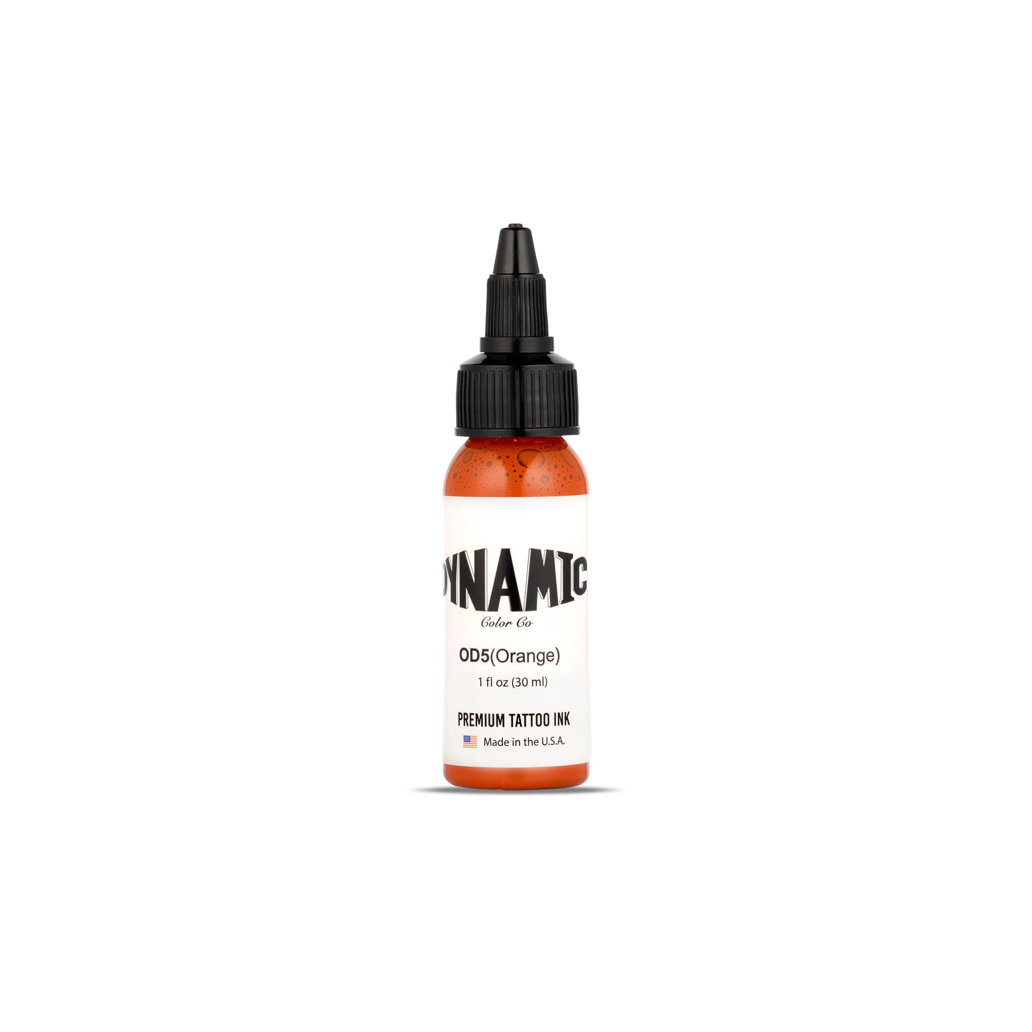 Dynamic Color Co - Orange Tattoo Ink, 1oz Bottle, Made in USA, Since 1990, Sterilized, Vegan (1oz Bottle)