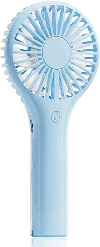 Miniatura 8 de Mini ventilador portátil – Potente ventilador personal de mano con 3 velocidades, lindo y pequeño, recargable por USB para viajes, pestañas, 2