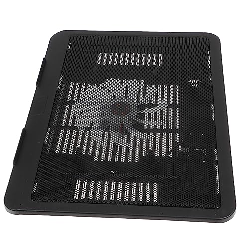 Base para laptop ventilada con ventilador negro miniatura 1