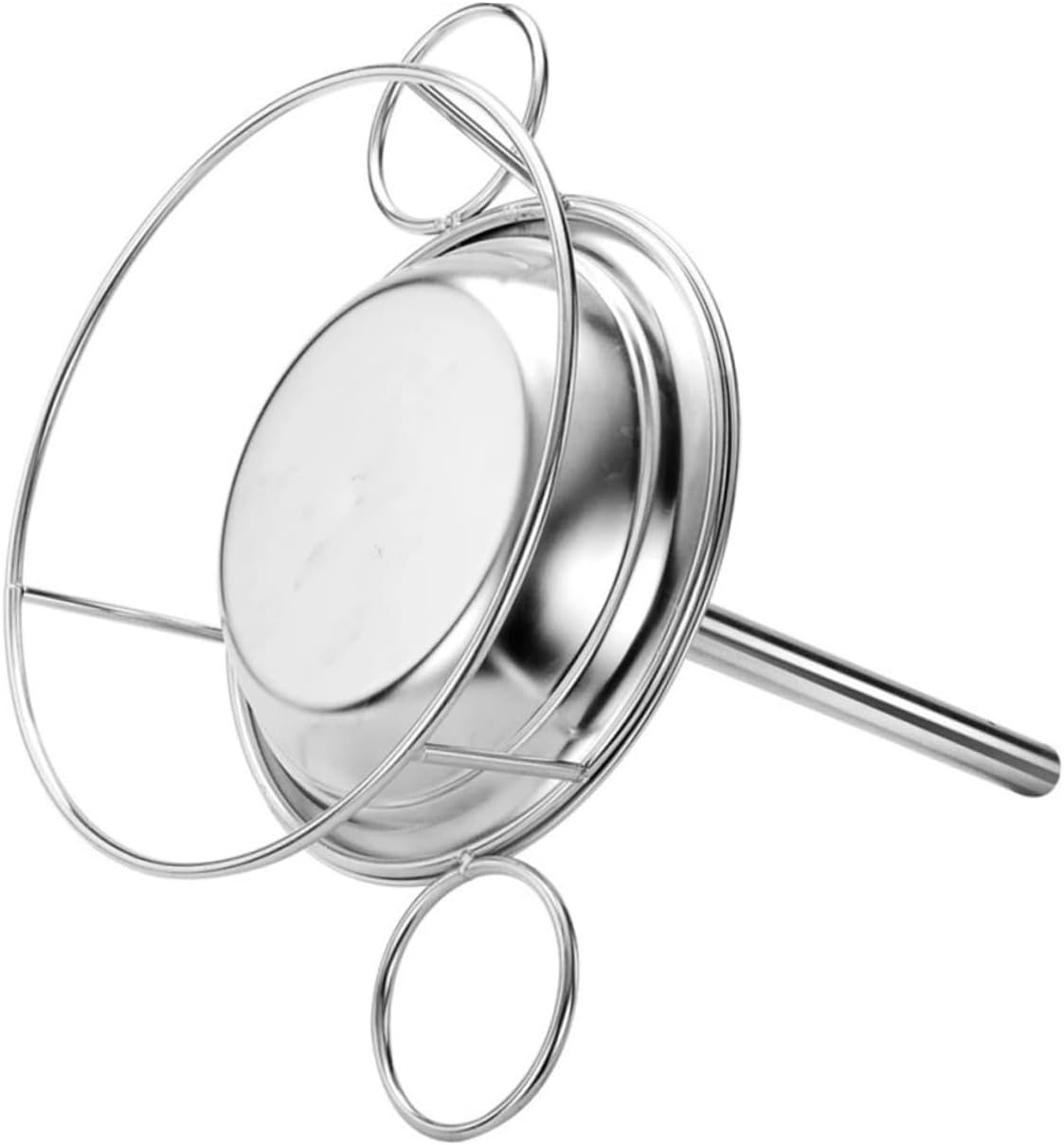 Unomor Stainless Steel Chicken Holder Pan Ergonomic Roaster Rack for Grilling Baking Heavy Duty Design for Outdoor Camping Fits Gas Grills Easy to Clean