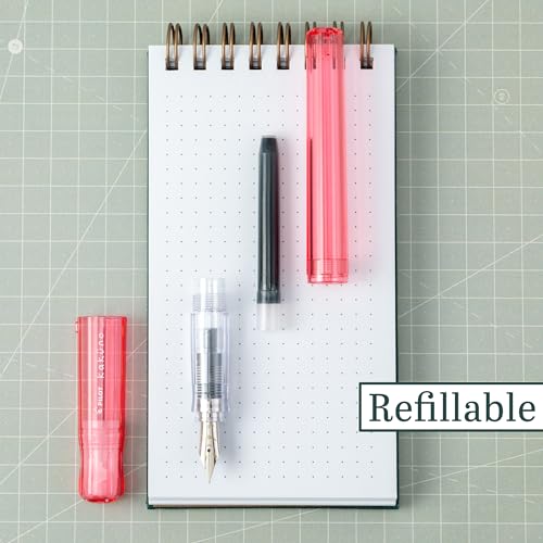 Image of Pilot Kakuno Fountain Pen, Coral Barrel, Fine Nib