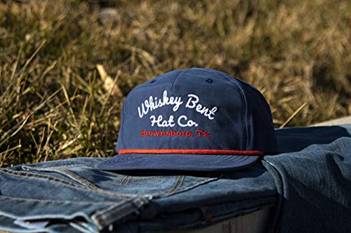 Image of WHISKEY BENT HAT CO. The Frio Snapback Rope Hat - Vintage Baseball Cap, Adjustable Outdoor and Trucker Cap, One Size Fits All