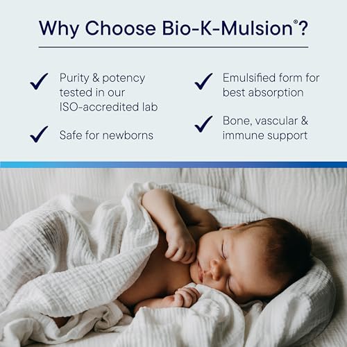 biotics research bio k mulsion liquid vitamin k drops - 500 mcgs - vitamin k1 phytonadione for adults - vit k supplement - strong bones heart health blood clotting support 1 fl oz