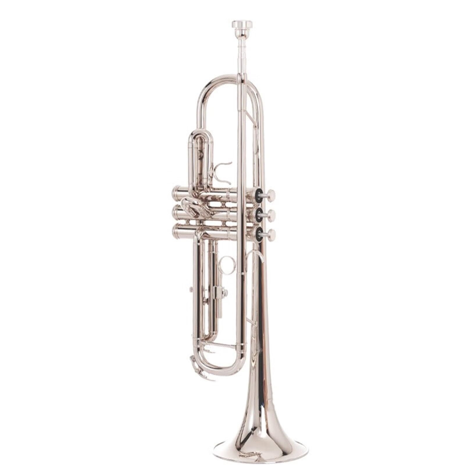 Trompeta En Si Bemol Instrumento Para Principiantes Rendimiento Profesional Oro Níquel Plata Bronce Fosforado. Trompeta Principiante(Nickel Silver)