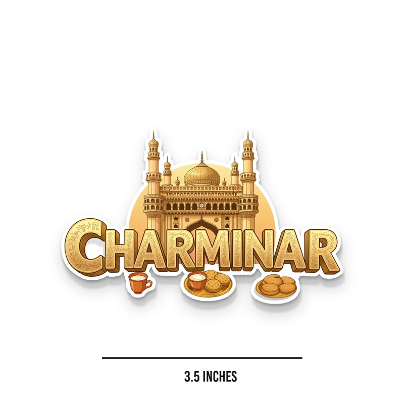 Image of Charminar Fridge Magnets, Glossy Finish, Stylish Magnet for Fridge, Wardrobe & Metal Surfaces