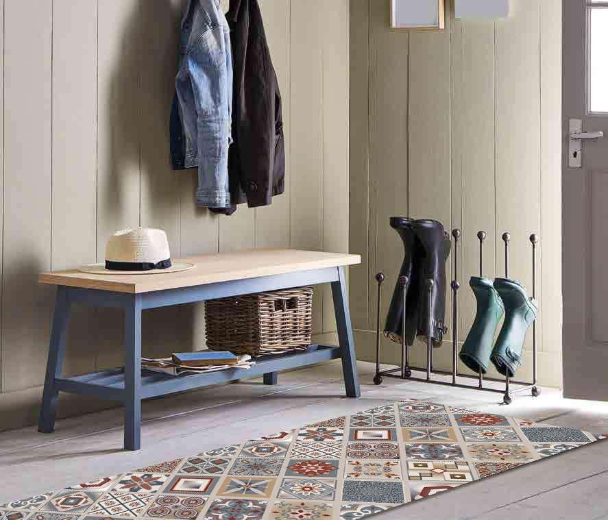 Tapis De Cuisine Antidérapant Lavable 50 X 160 Cm Fabriqué En Italie - Motif Parquet Foncé Meuble Tv 160 Cm Largeur