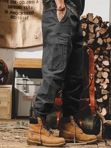Image of Lymio Cargo for Men || Cotton Cargo Pant || Drawstring Waist Pant (Also Available in Plus Sizes) (101-104)