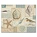 CounterArt Shell Collage Glass Cutting Board, 14-7/8 by 11-3/4-Inch