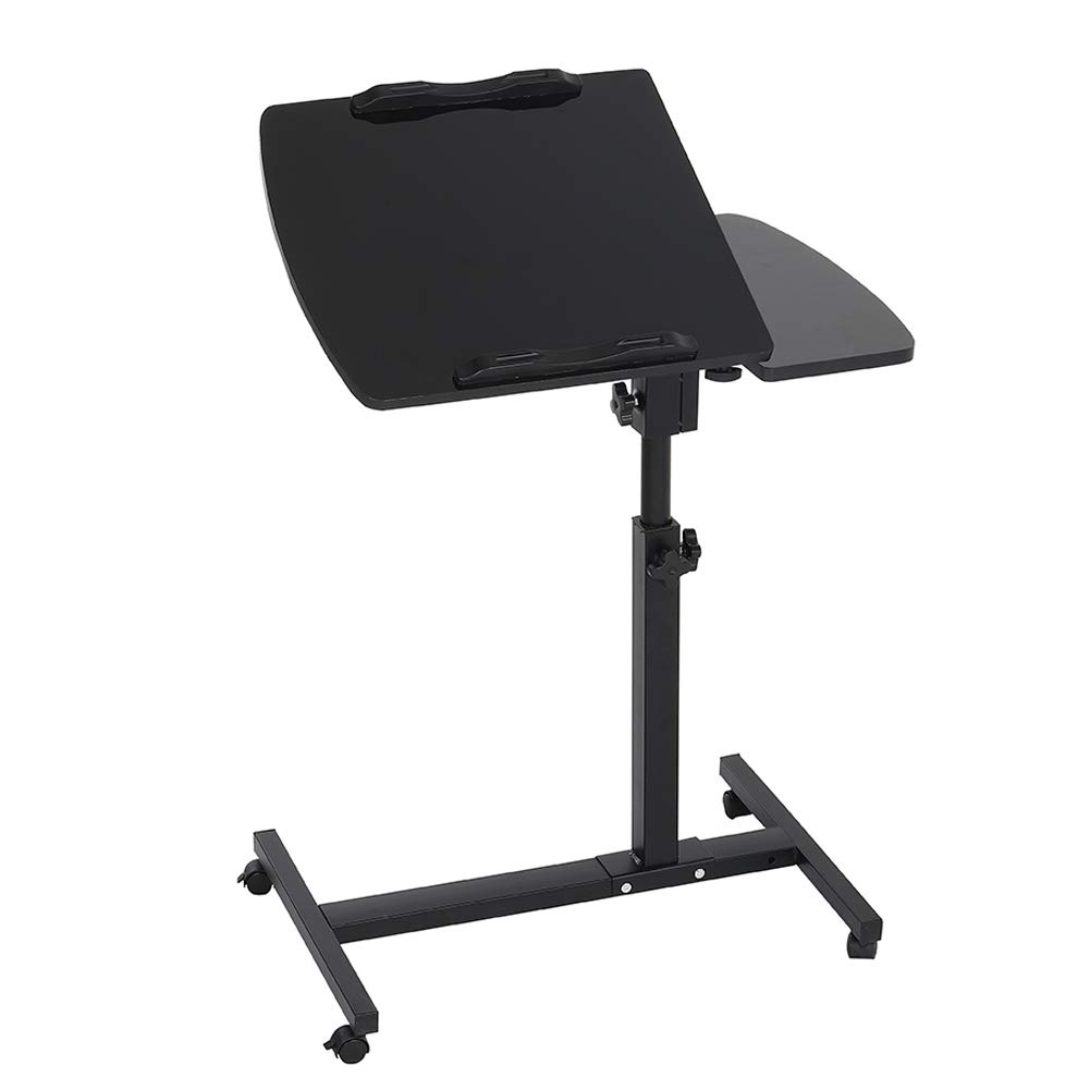 Buy Warmiehomy Laptop Stand Desk on Wheels, Portable Height Adjustable
