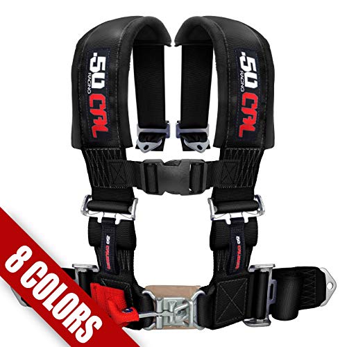 50 Caliber Racing Black 4 Point Harness With 2" Straps For Cars, Trucks, Utv And Off Road Vehicles [6008] #TOP1