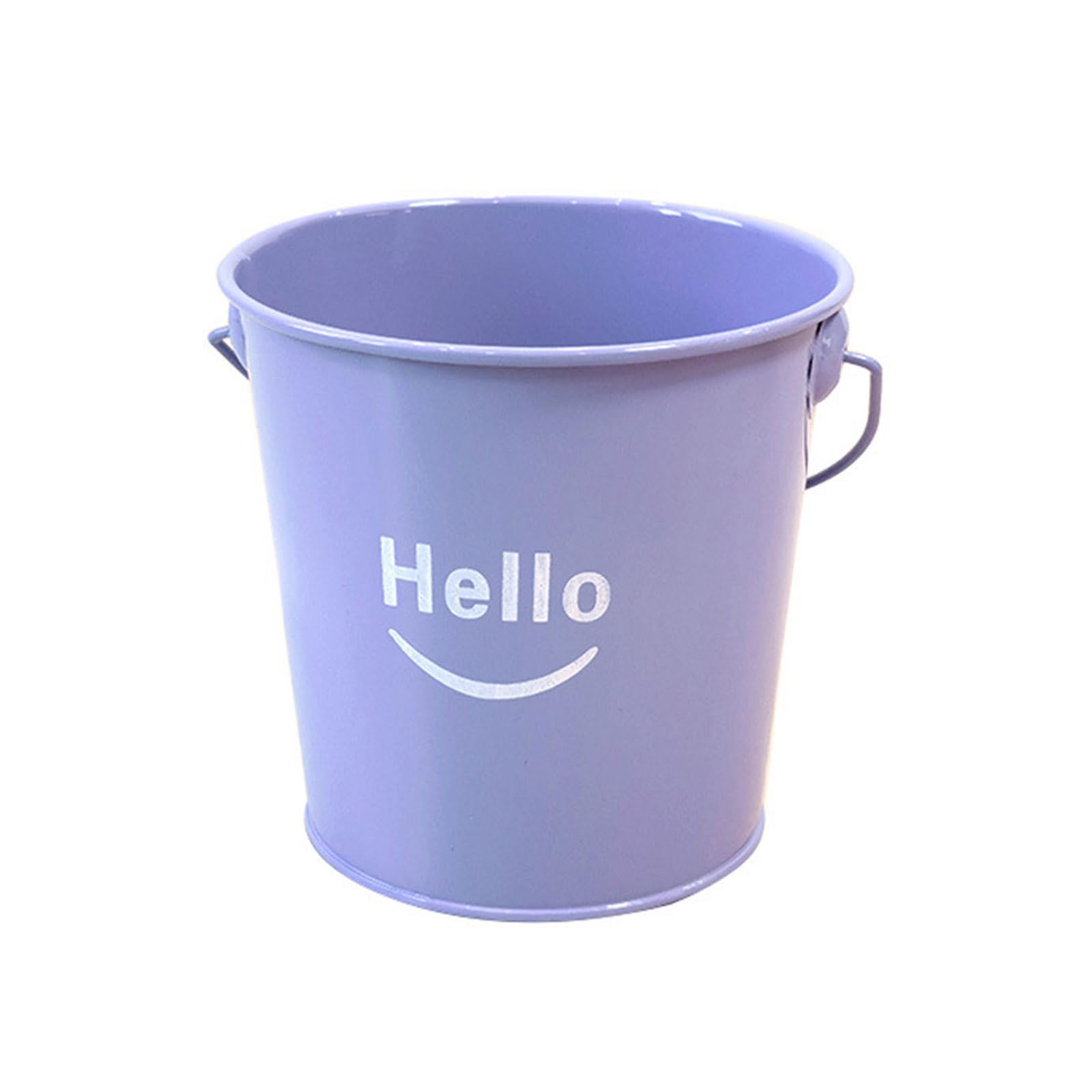 Decorative Iron Metal Pen Storage Bucket Space Saving Desktop Pencil Organiser Container for Home School Offices Multifunctional Bin