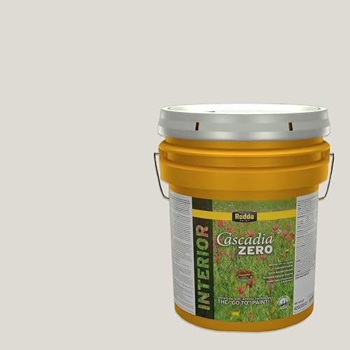 Miniatura 7 de Rodda Paint CASCADIA ZERO - Pintura satinada e imprimación para interiores en uno, 1 galón, Snowglory